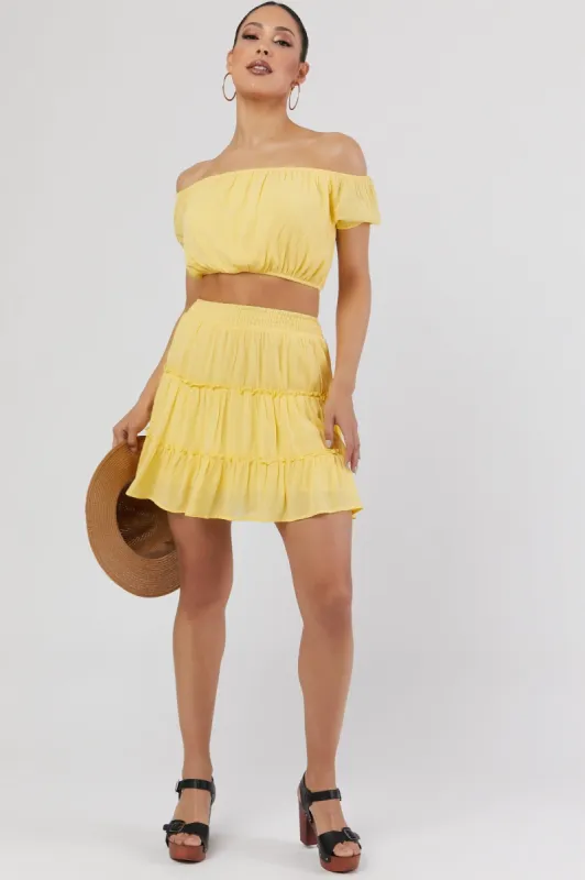 Tiered Mini Skirt sold by Urban Planet
