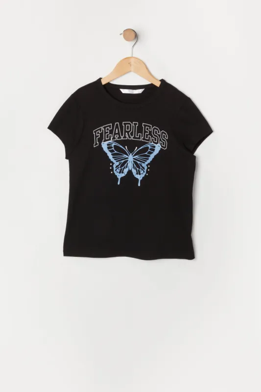 Girls Fearless Graphic T-Shirt sold by Urban Planet