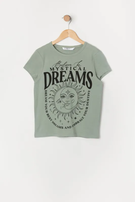 Girls Mystical Dreams Graphic T-Shirt sold by Urban Planet