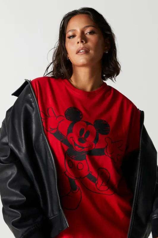 Mickey Mouse Graphic Boyfriend T-Shirt sold by Urban Planet