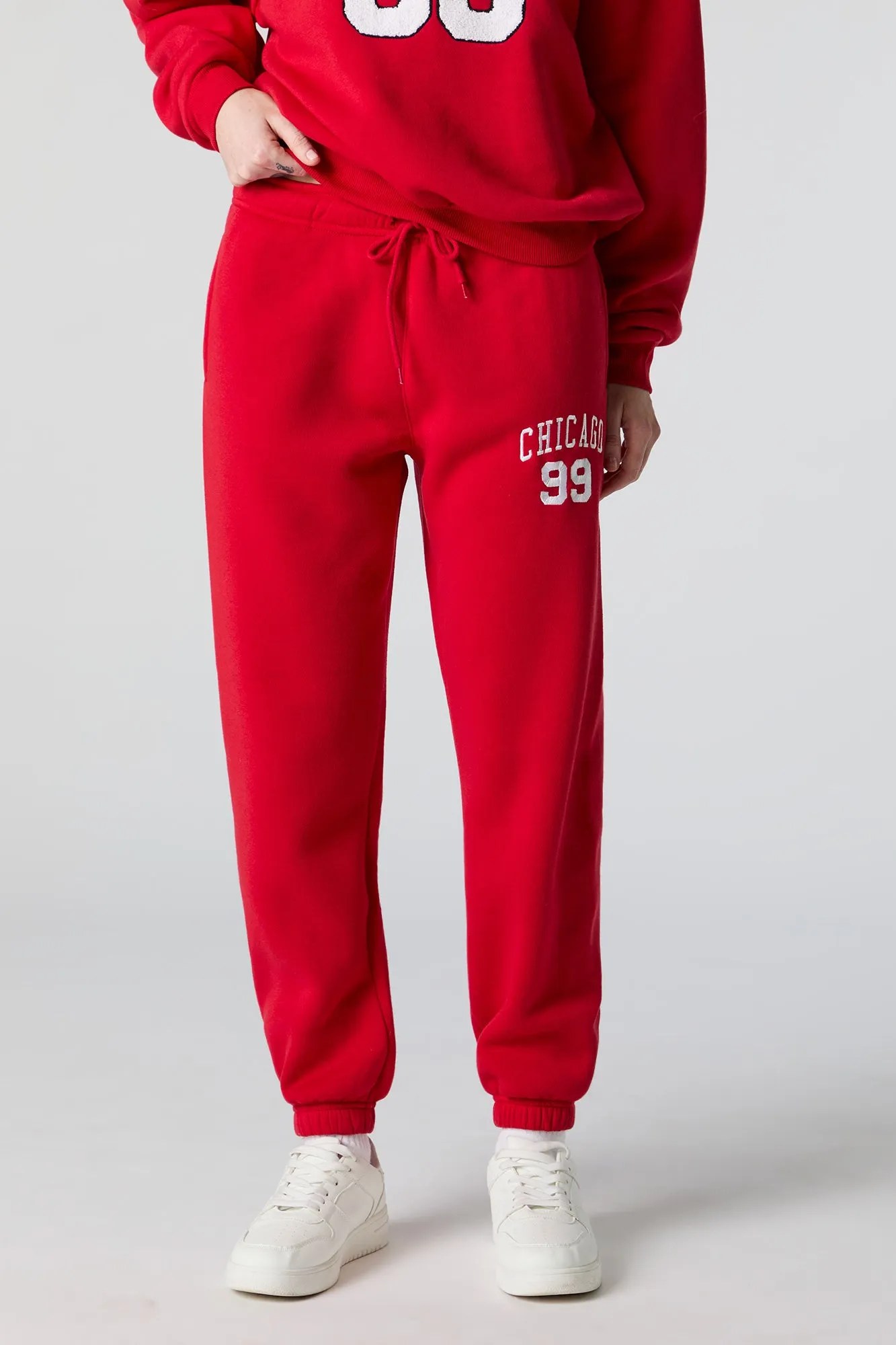 Chicago Embroidered Fleece Everyday Jogger sold by Urban Planet product image thumbnail 2