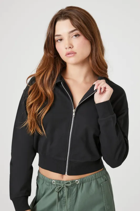 French Terry Zip-Up Jacket sold by Urban Planet