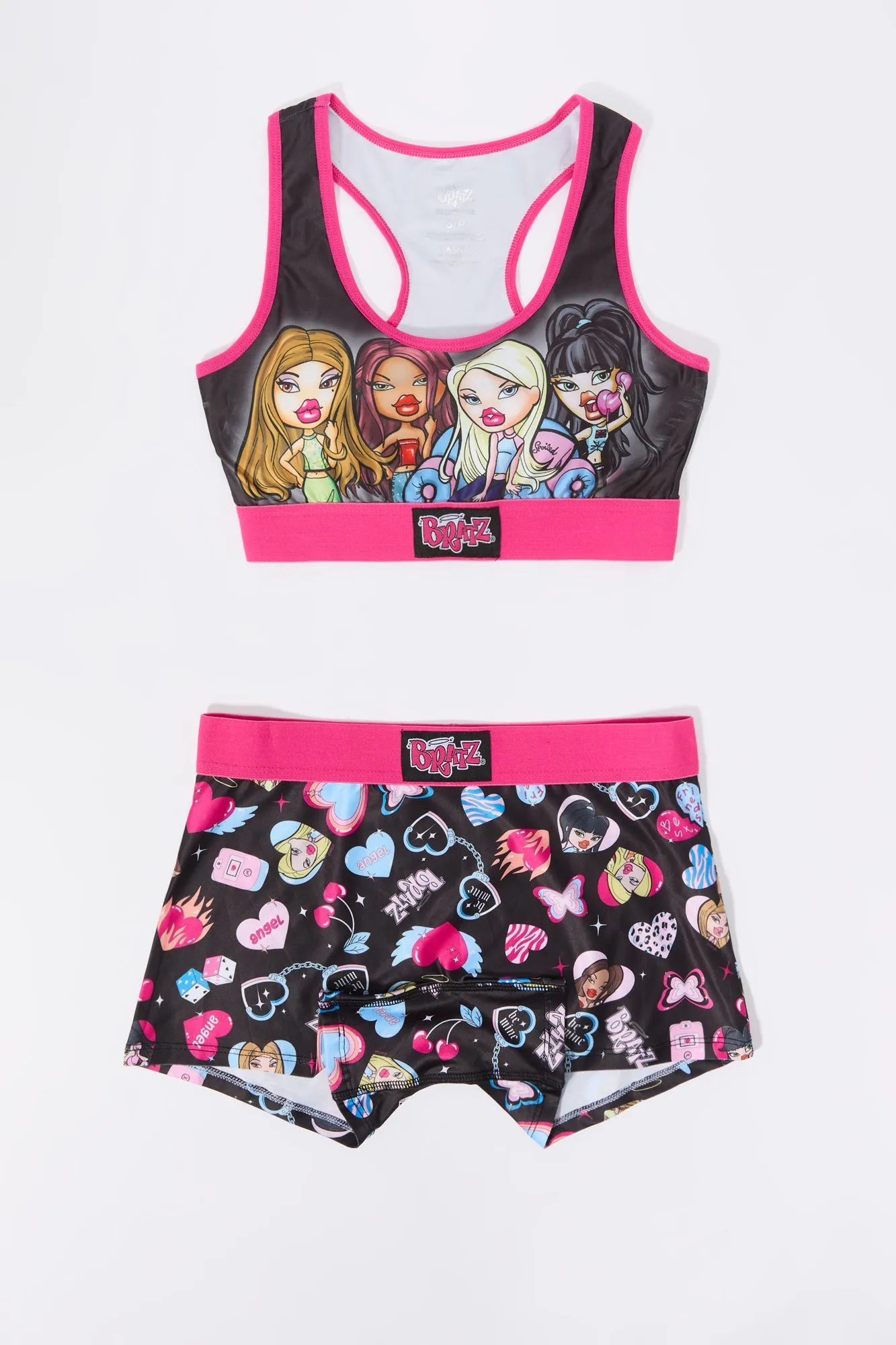 Ensemble avec soutien-gorge et culotte garçonne imprimé Bratz sold by Urban Planet