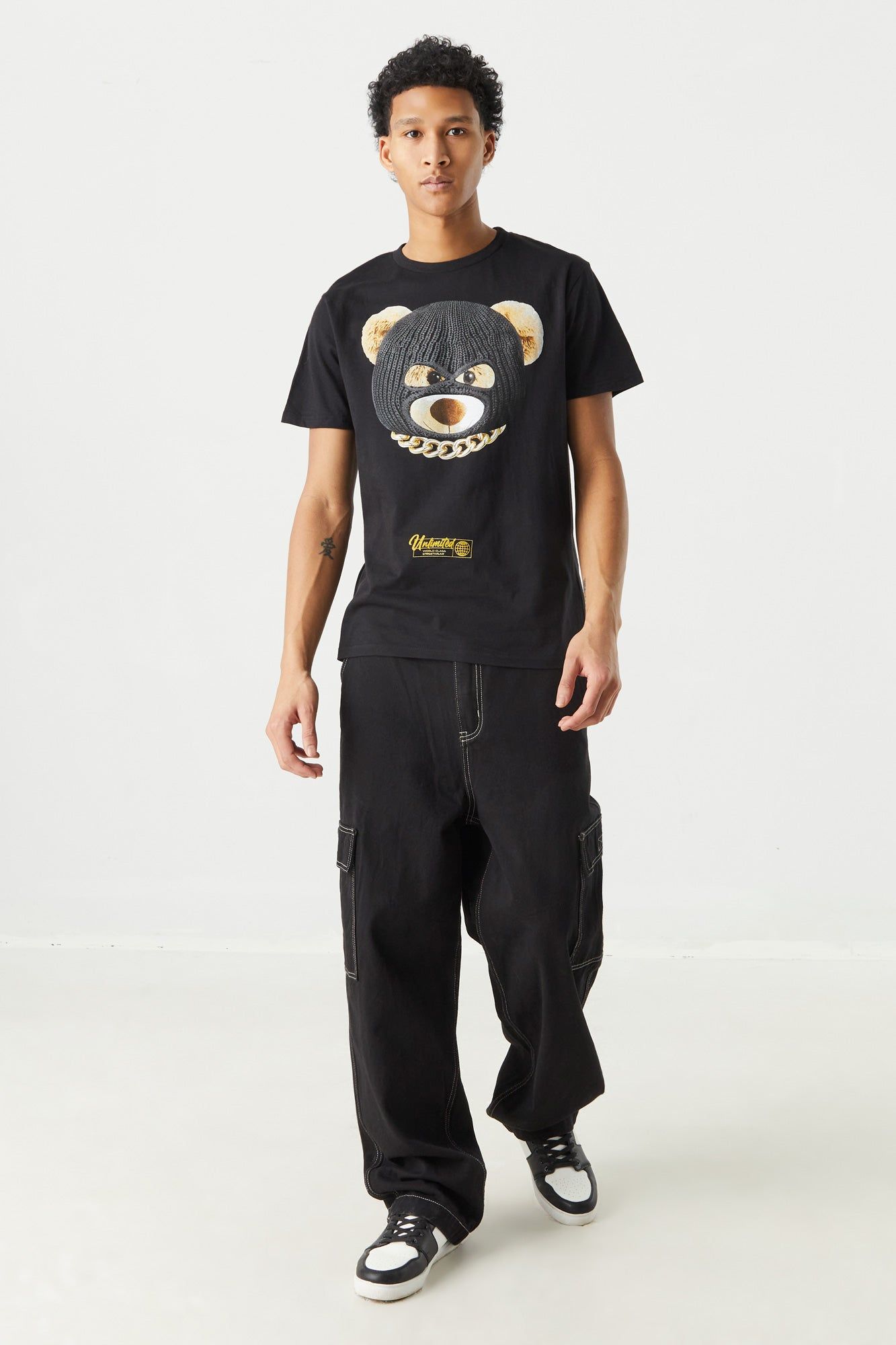 T-shirt à imprimé Masked Bear sold by Urban Planet product image thumbnail 3