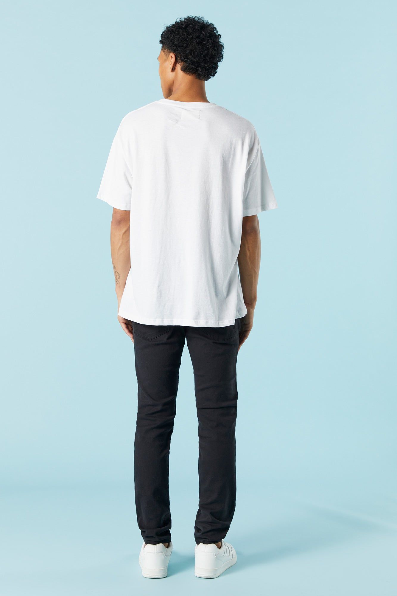 Black Wash Denim Skinny Jean sold by Urban Planet product image thumbnail 3