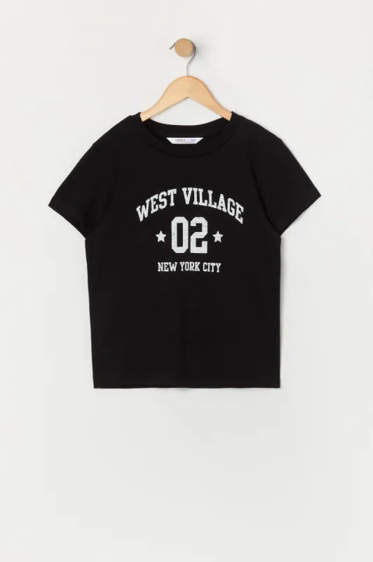 T-shirt à imprimé West Village NYC pour fille sold by Urban Planet