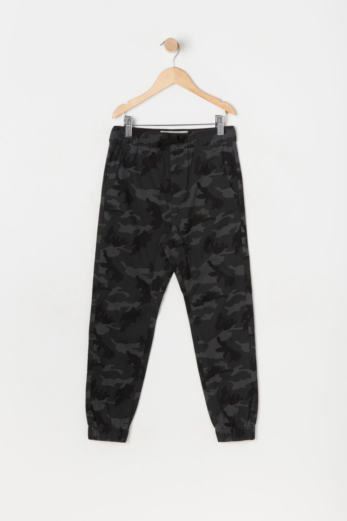 Boys Camo Print Slim Leg Jogger sold by Urban Planet