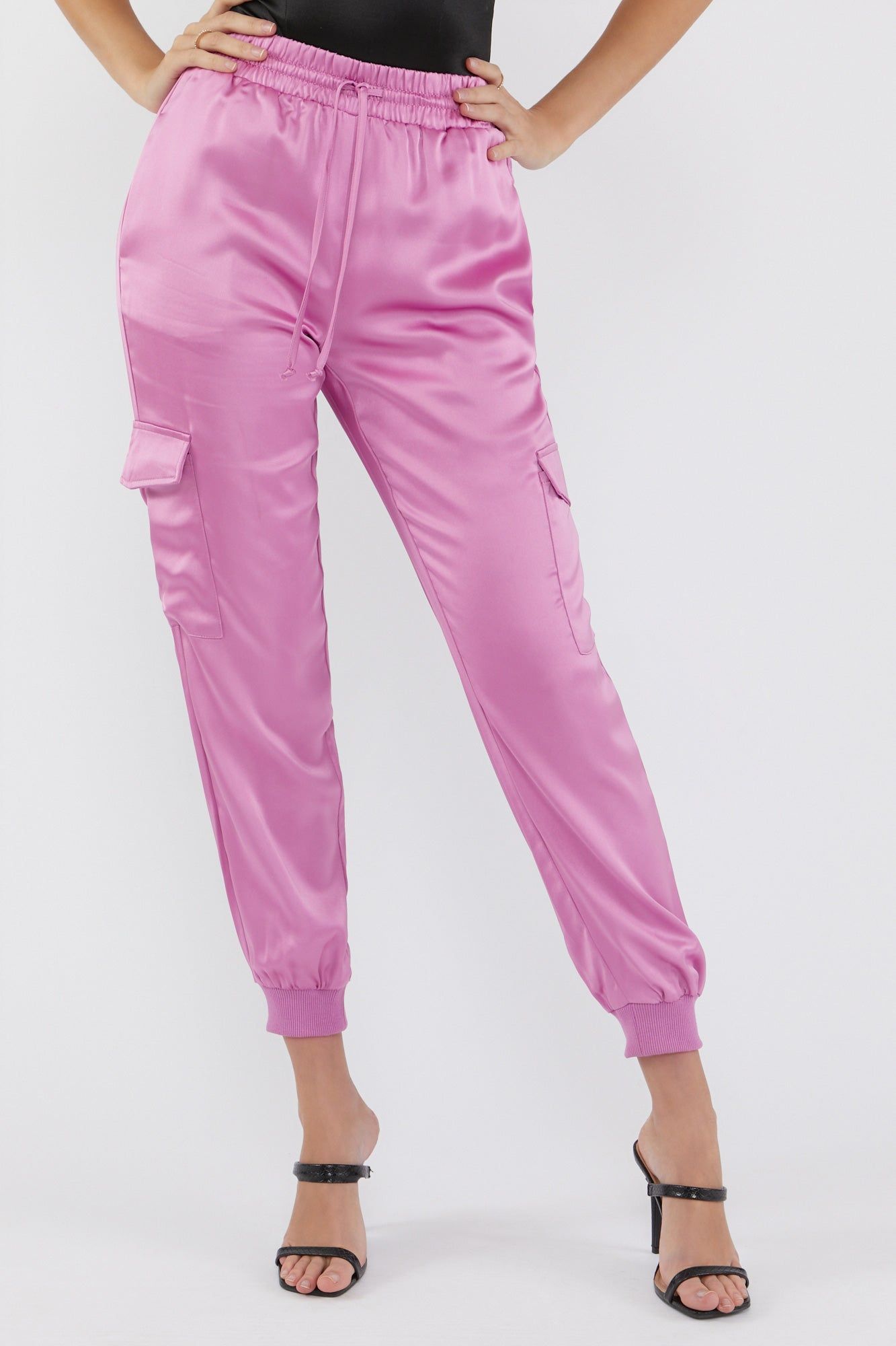Pantalon de jogging cargo en satin sold by Urban Planet product image thumbnail 20