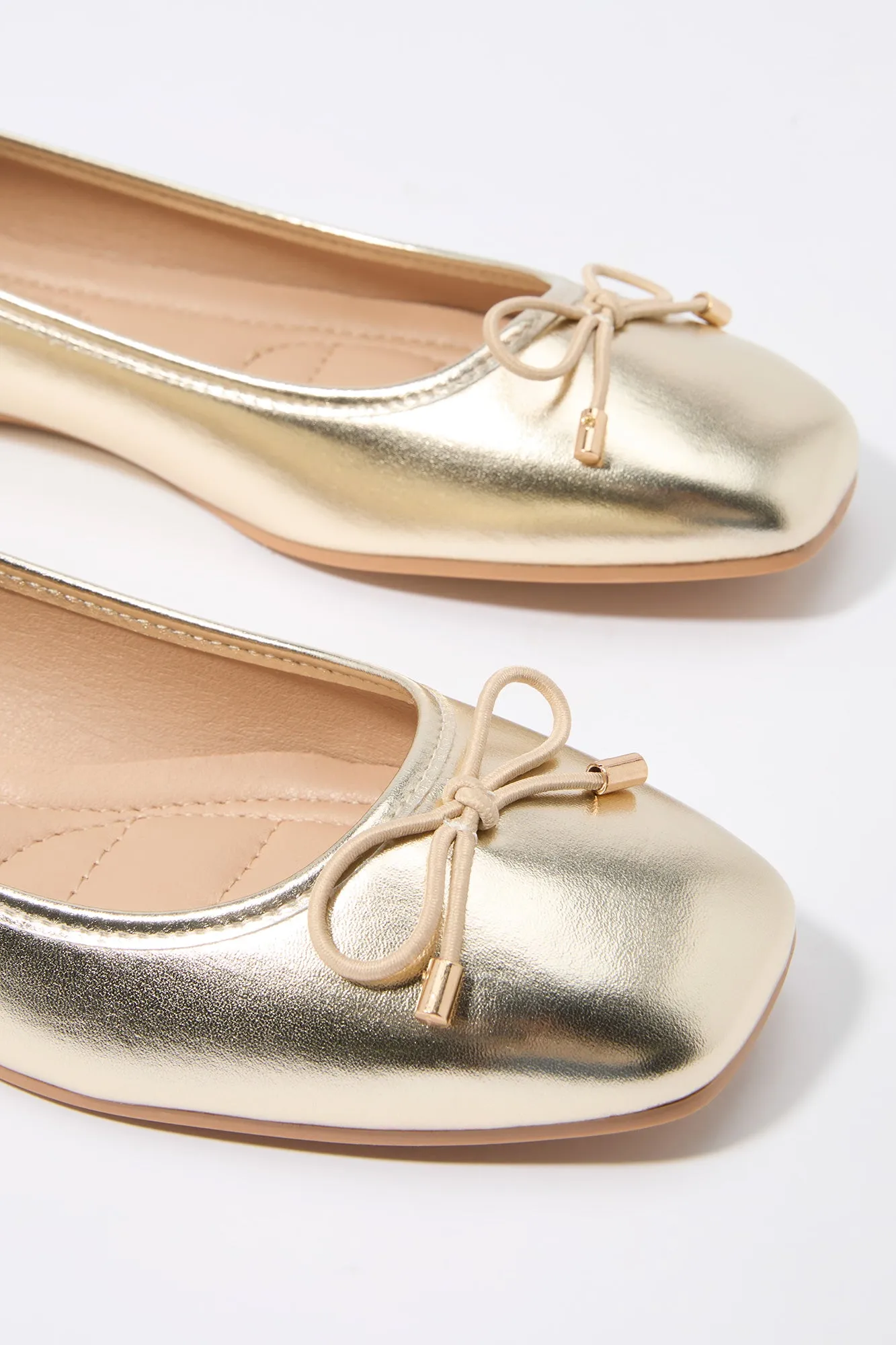 Metallic Bow Ballet Flat sold by Urban Planet product image thumbnail 4