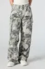 Tie Dye Print Toggle Hem Cargo Pant sold by Urban Planet