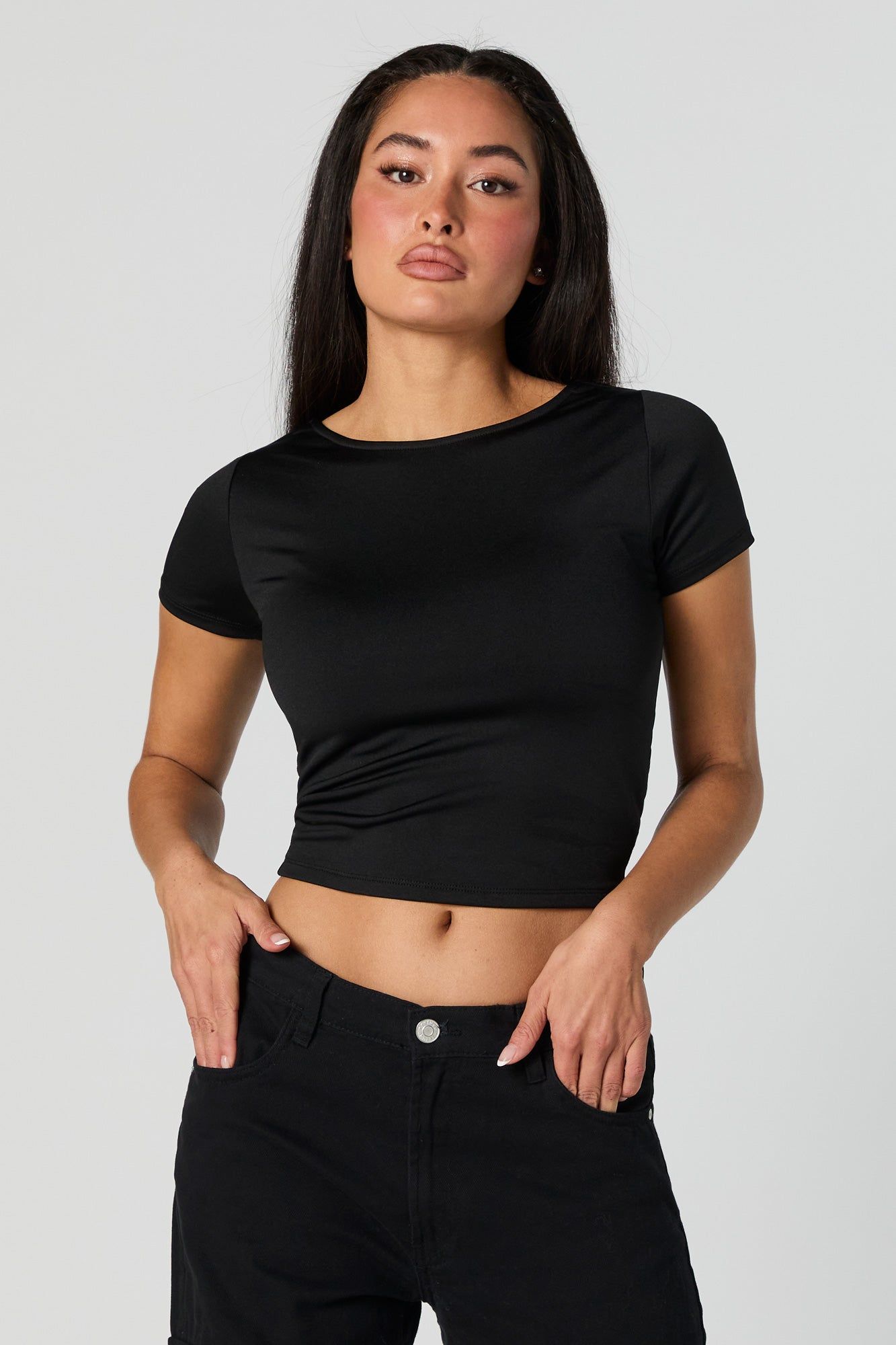 Contour Scoop Back Crop Top sold by Urban Planet product image thumbnail 4