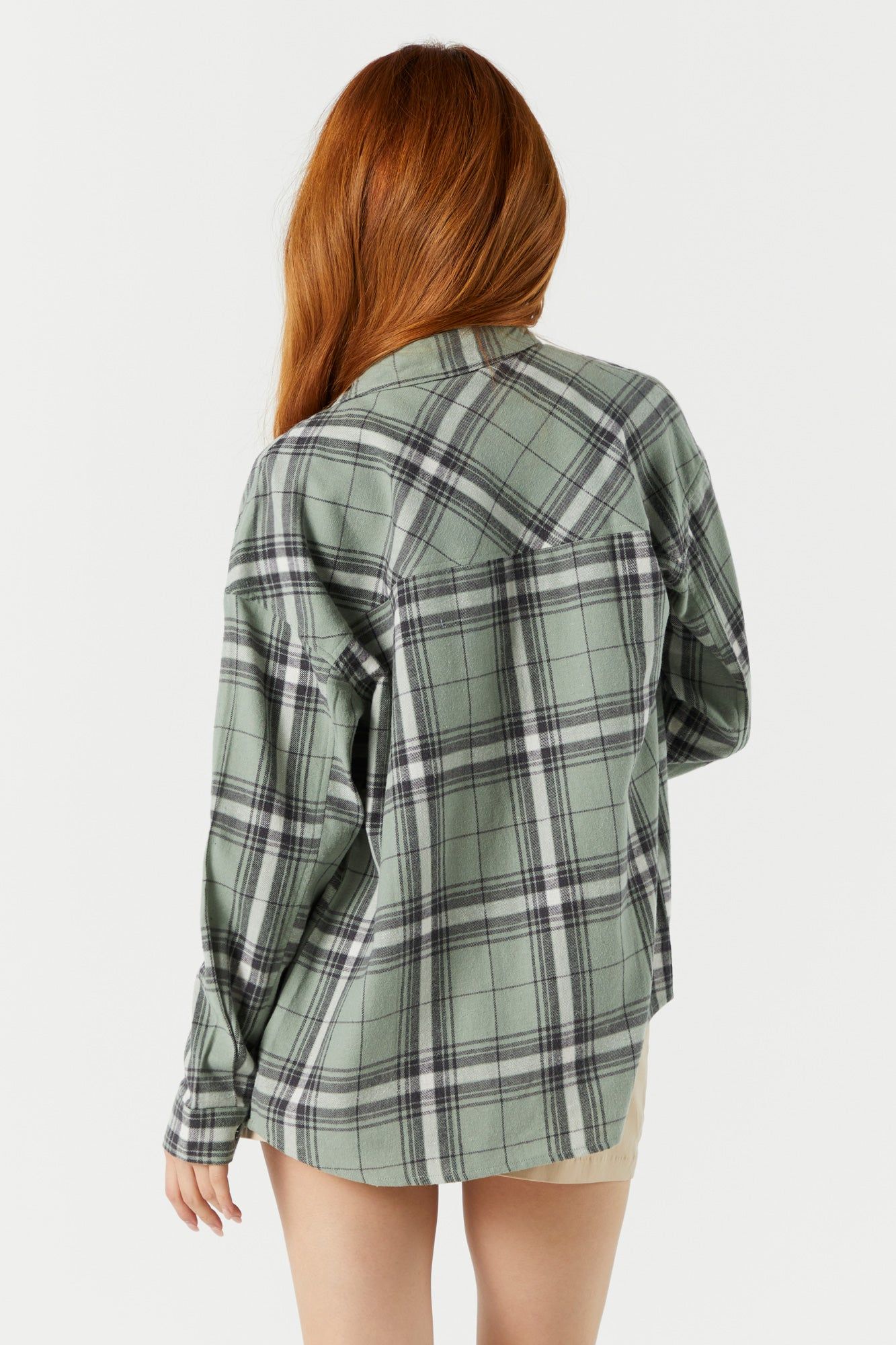 Green Plaid Flannel sold by Urban Planet product image thumbnail 2