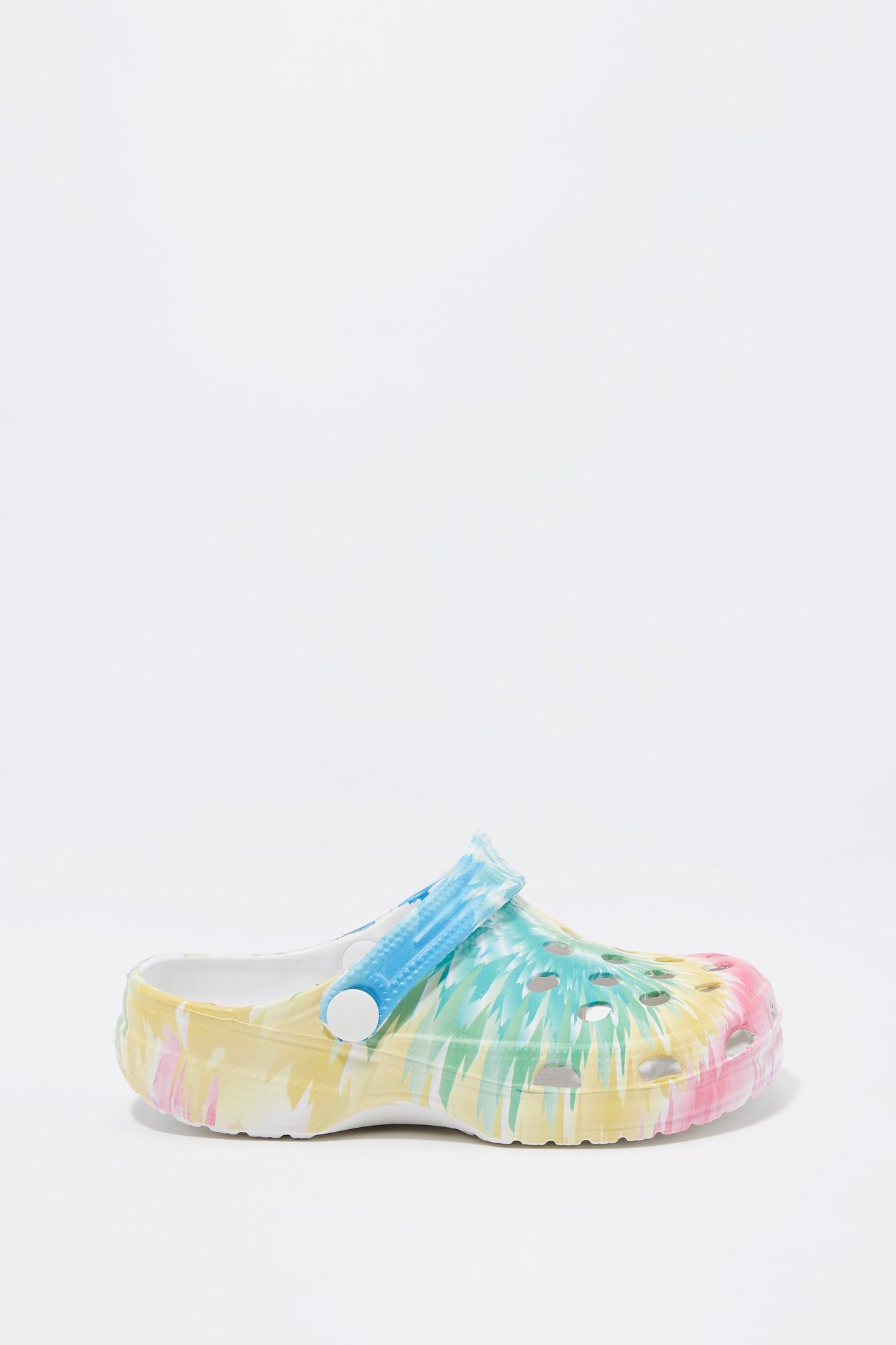 Girls Tie Dye Print Rubber Clog sold by Urban Planet