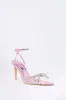 Rhinestone Bow Clear Pointed Heel sold by Urban Planet