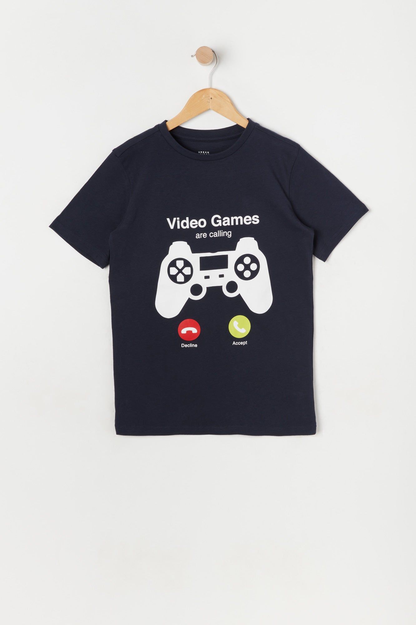 T-shirt à imprimé Video Games Are Calling pour garçon sold by Urban Planet
