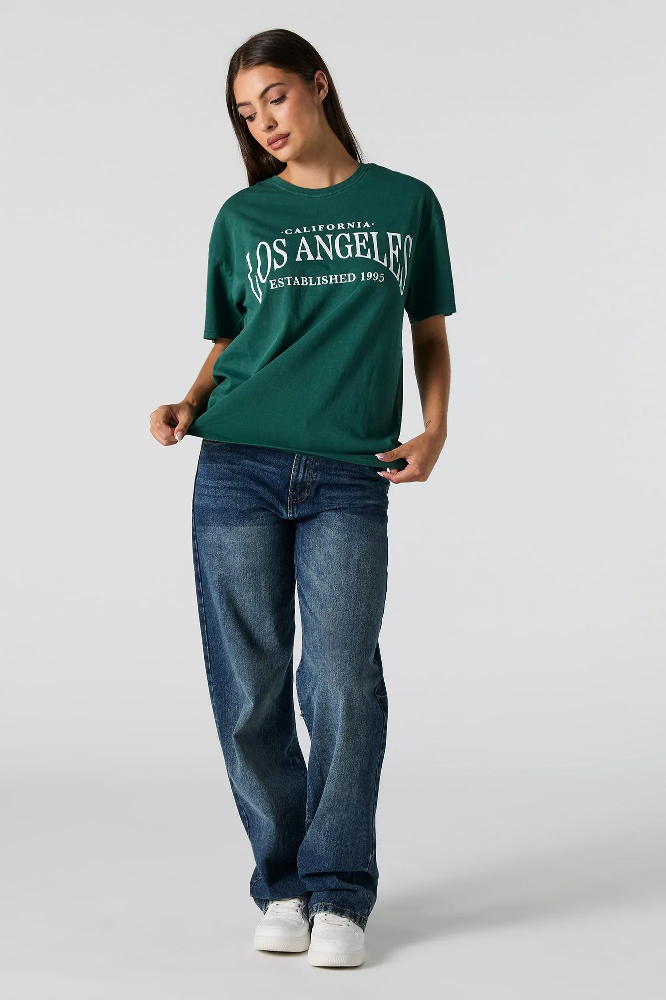 Los Angeles Est 1995 Graphic Boyfriend T-Shirt sold by Urban Planet product image thumbnail 2