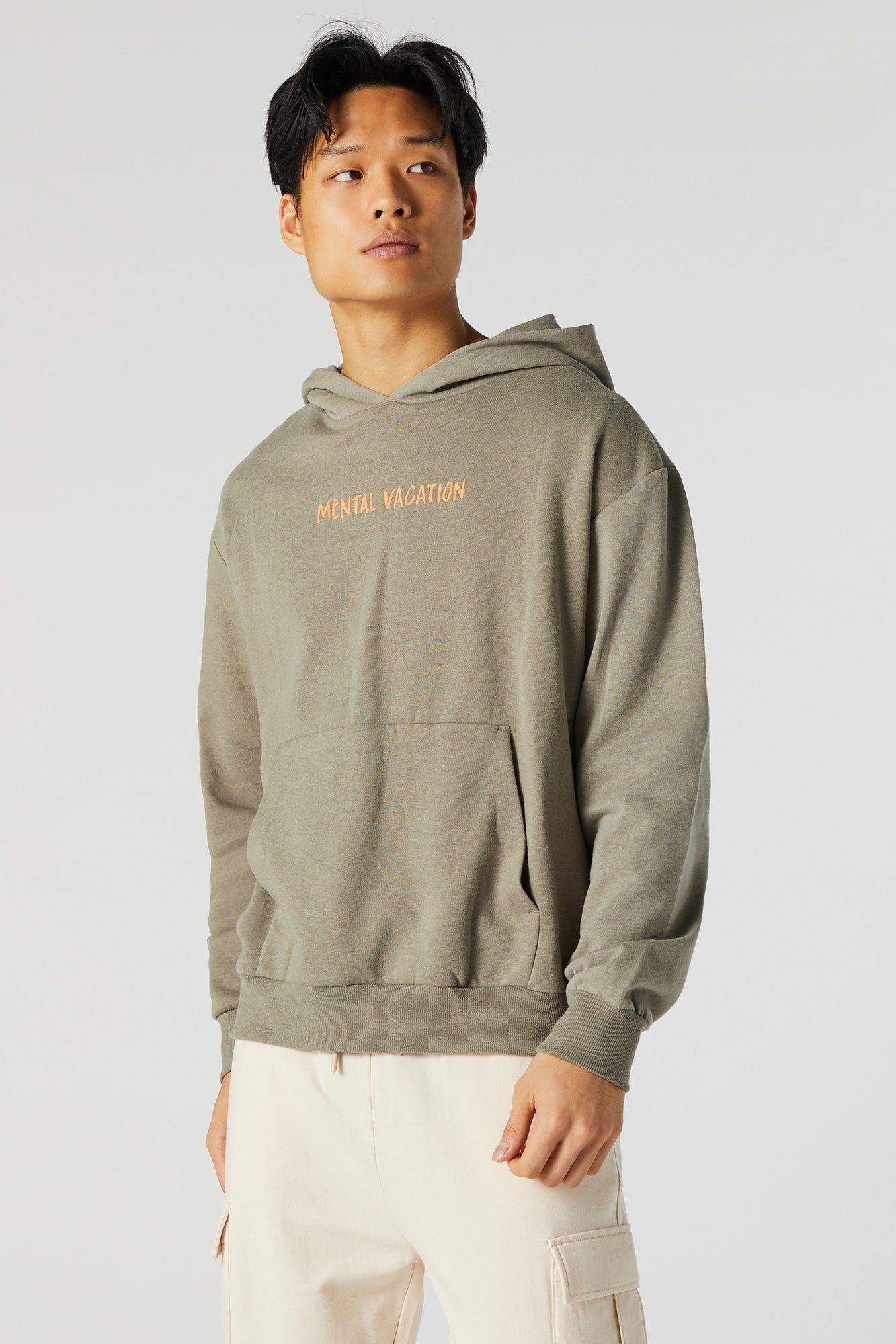 Mental Vacation Graphic Fleece Hoodie sold by Urban Planet