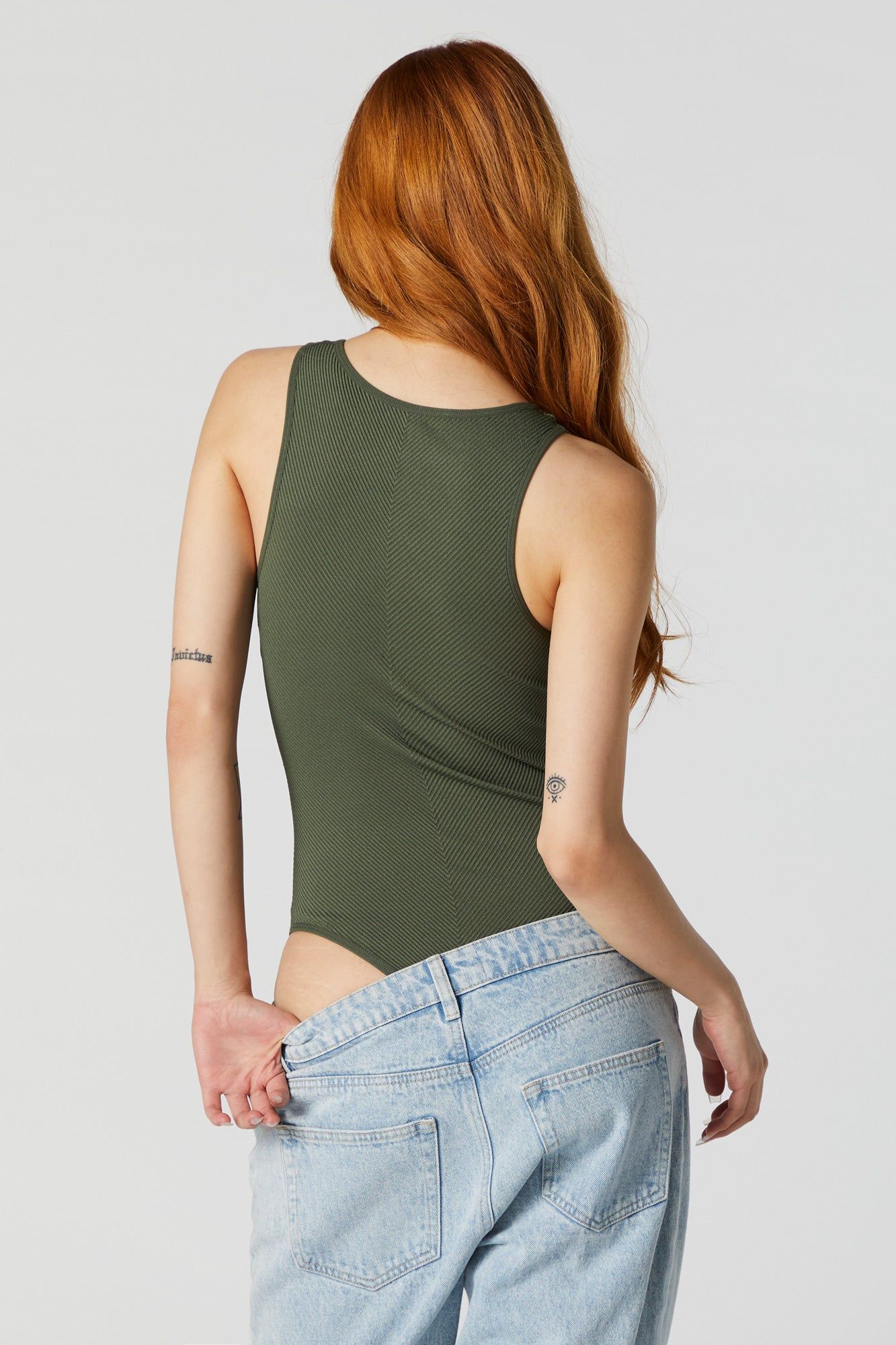 Maillot côtelé sans couture ni manches sold by Urban Planet product image thumbnail 2