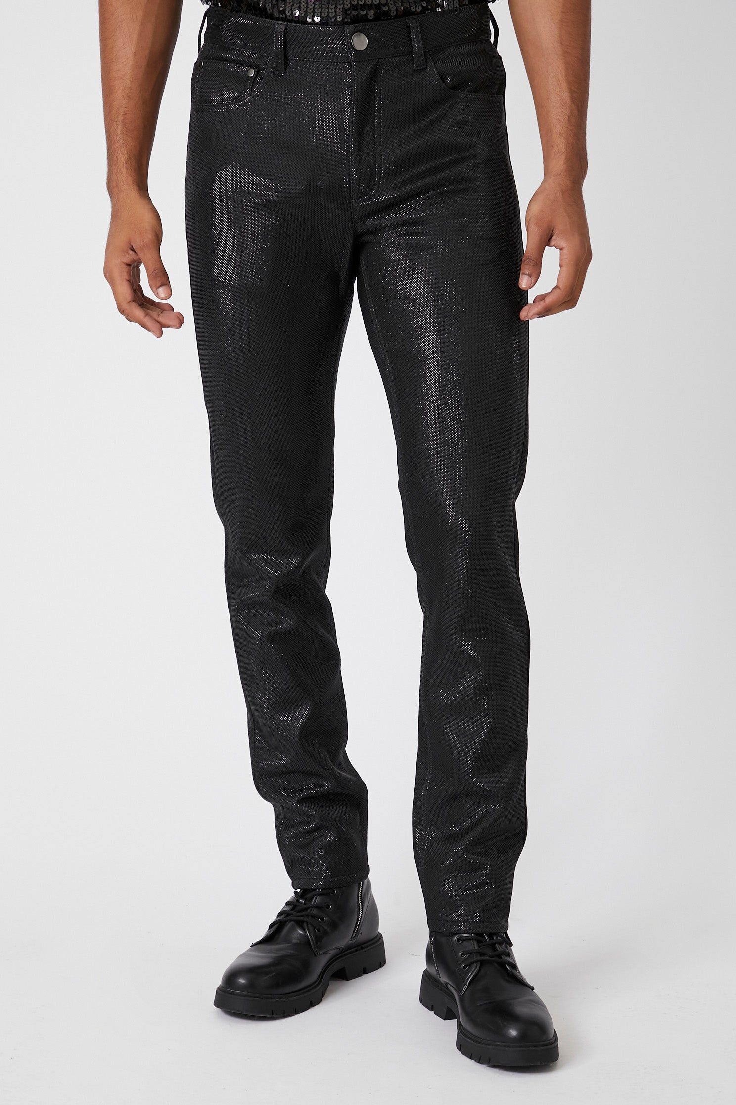 Metallic Skinny Pant sold by Urban Planet product image thumbnail 2