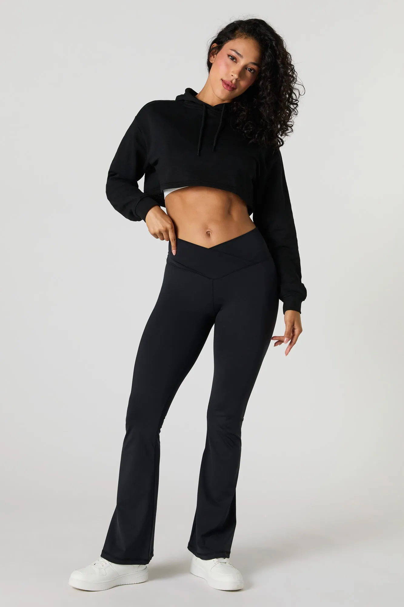 Pantalon à jambe évasée avec surplis sold by Urban Planet product image thumbnail 5