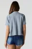 Haut boutonné court en lin sold by Urban Planet