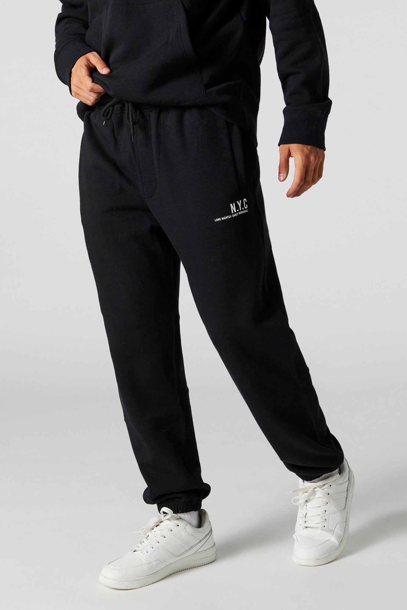 NYC Graphic Fleece Jogger sold by Urban Planet
