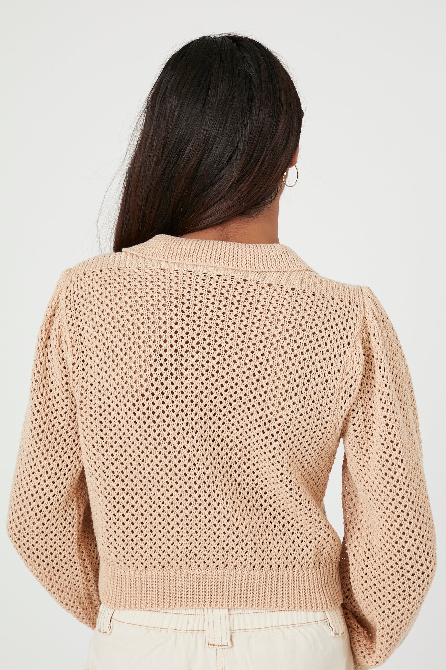 Open Knit Buttoned Sweater sold by Urban Planet product image thumbnail 3