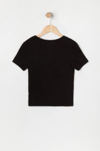 Girls Ribbed Crewneck Baby Tee sold by Urban Planet