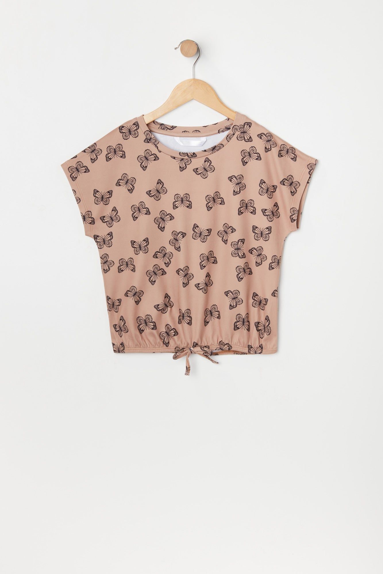 T-shirt noué à imprimé Papillon pour fille sold by Urban Planet