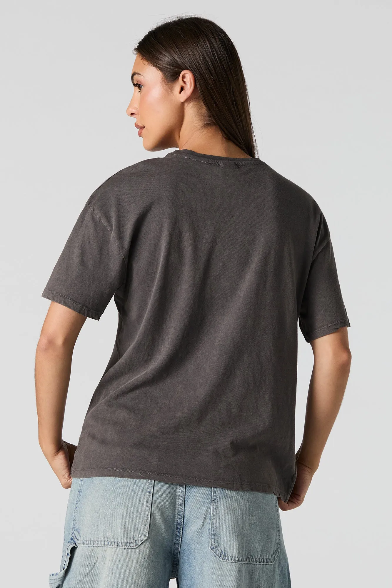 Texas Graphic Washed Boyfriend T-Shirt sold by Urban Planet product image thumbnail 2
