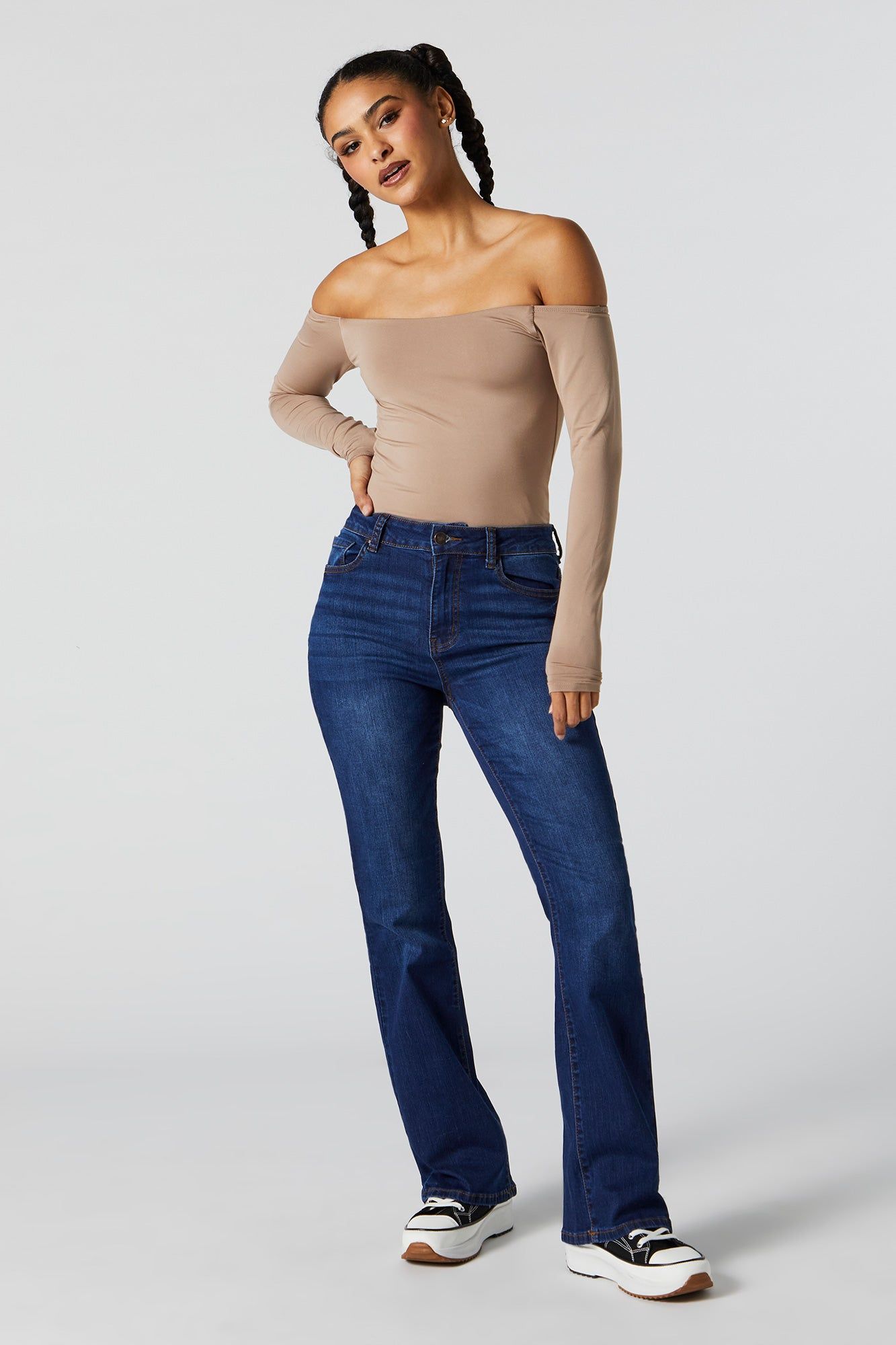 Dark Wash Bootcut Jean sold by Urban Planet