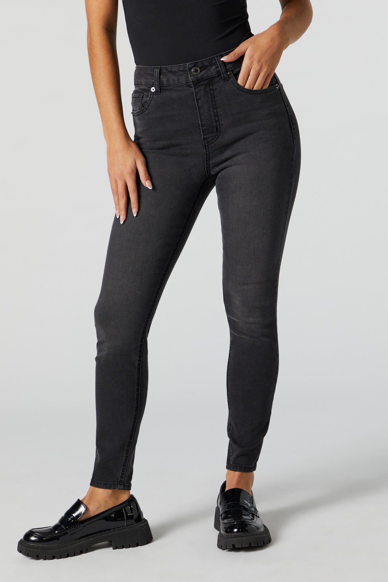 Miami High Rise Black Wash Jean sold by Urban Planet product image thumbnail 2
