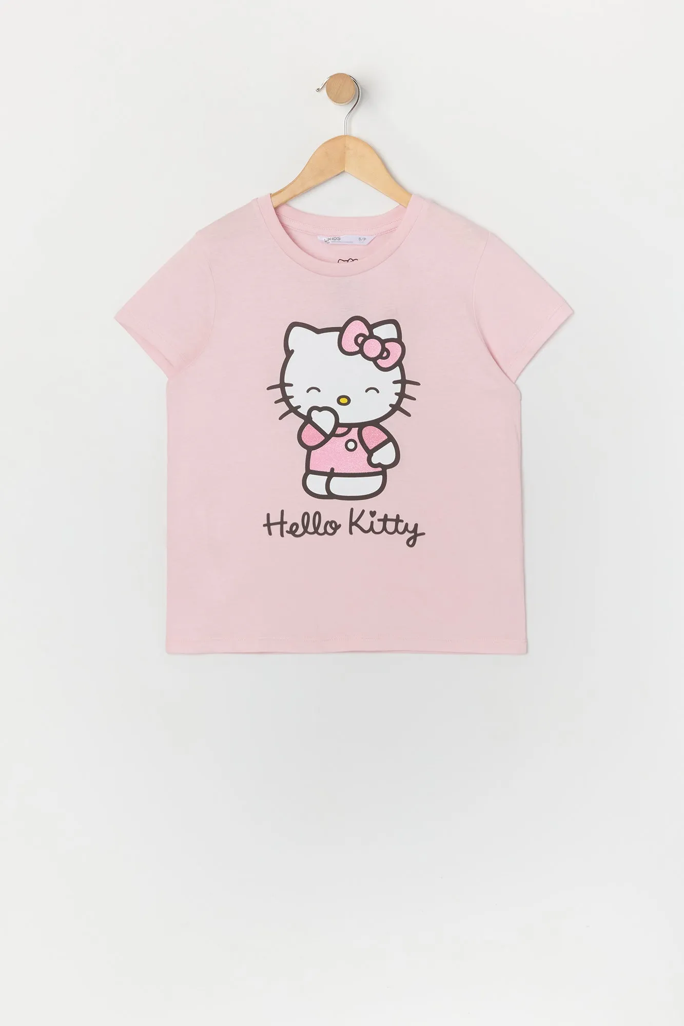 T-shirt rose à imprimé Hello Kitty pour fille sold by Urban Planet