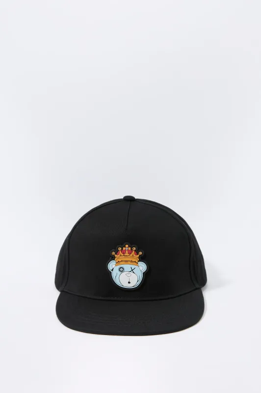 Casquette réglable avec empiècement King Teddy pour garçon sold by Urban Planet