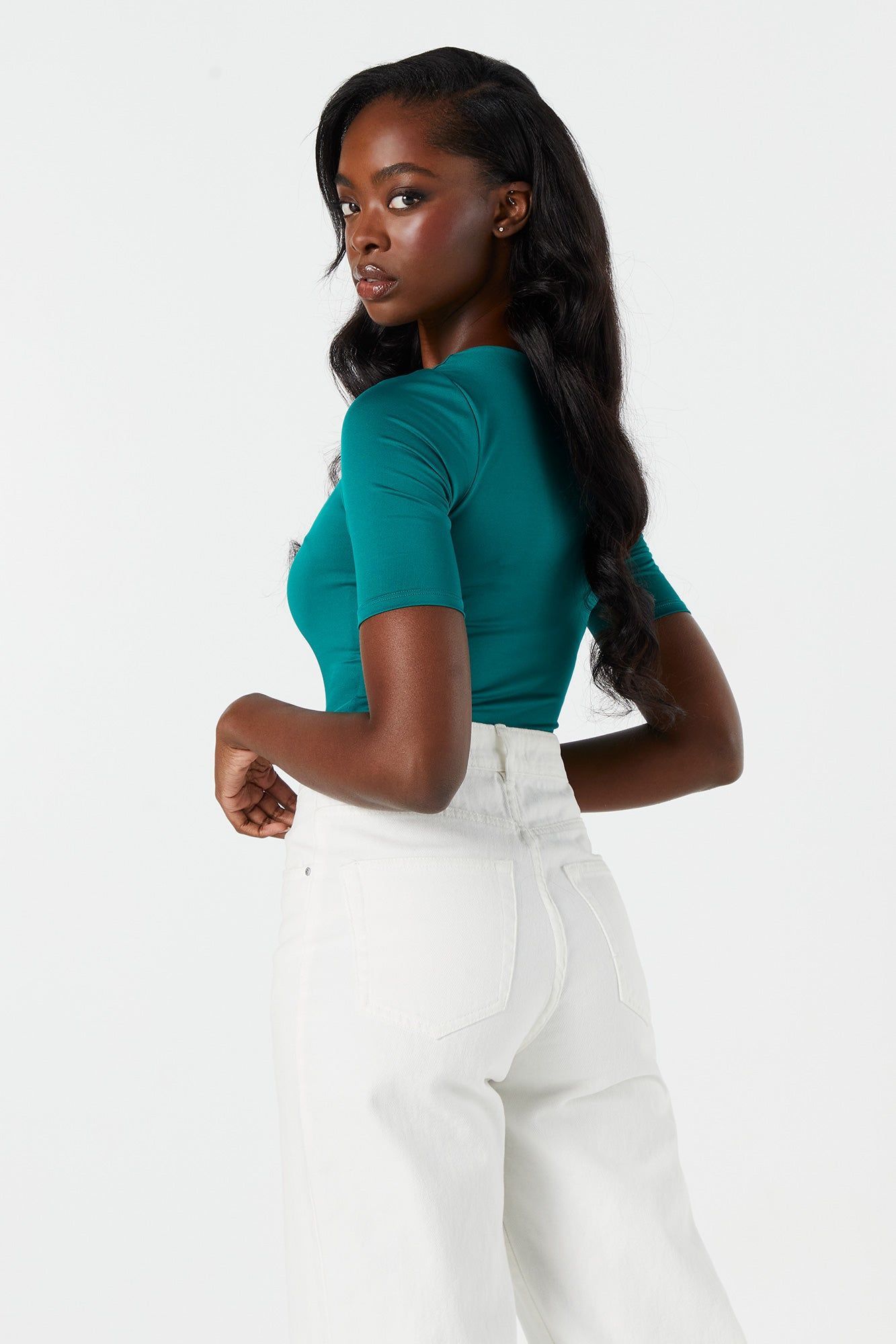 Maillot profilé avec manches écourtées sold by Urban Planet product image thumbnail 2