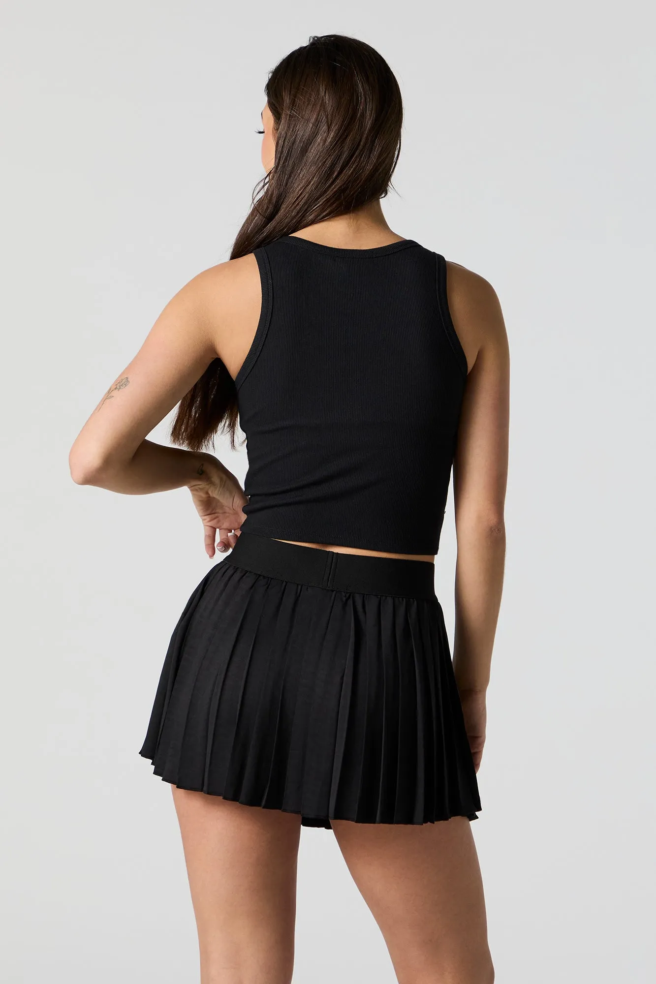 Active Ribbed Tank with Built In Bra Cups sold by Urban Planet product image thumbnail 2