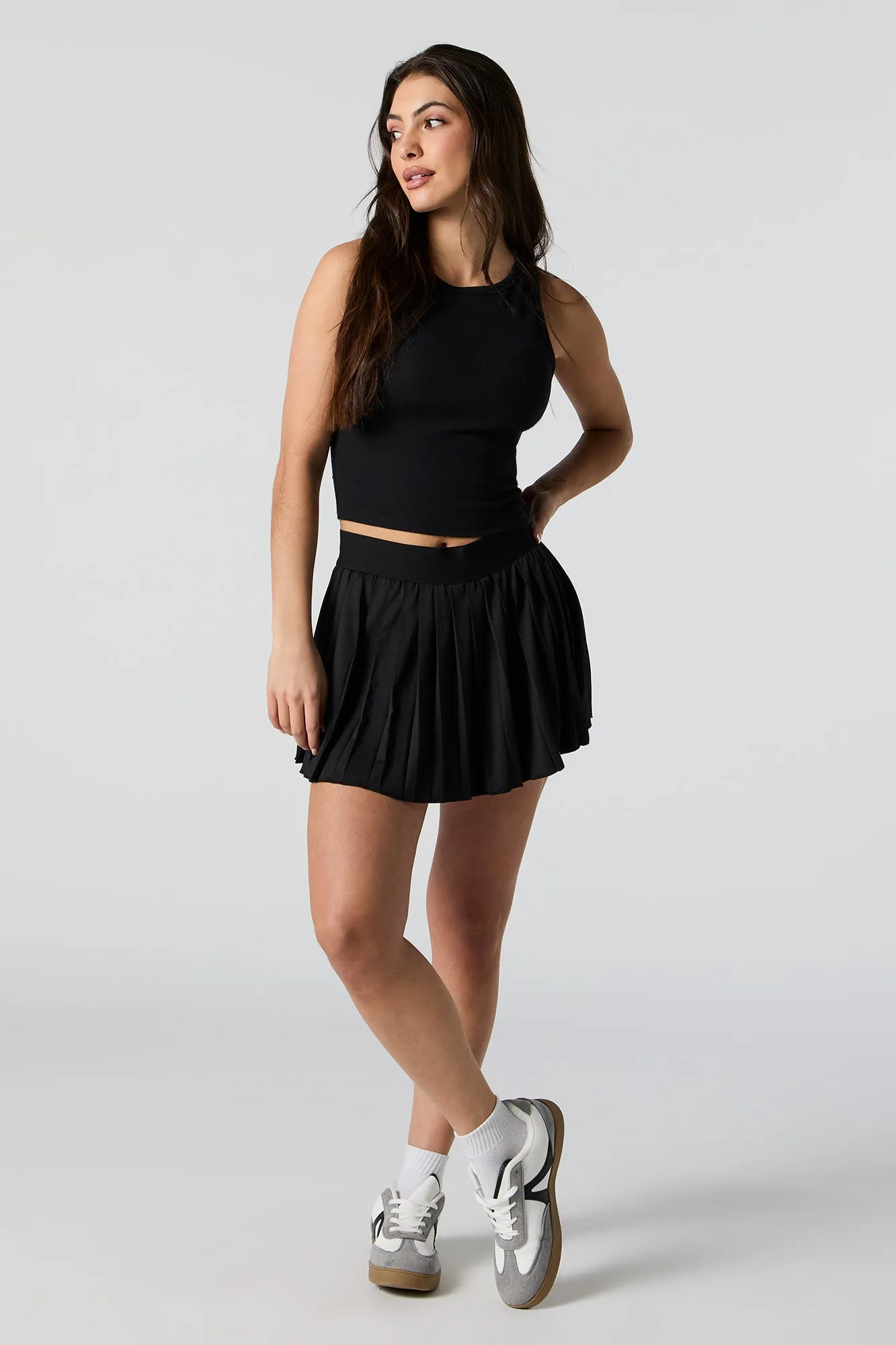 Active Ribbed Tank with Built In Bra Cups sold by Urban Planet product image thumbnail 3