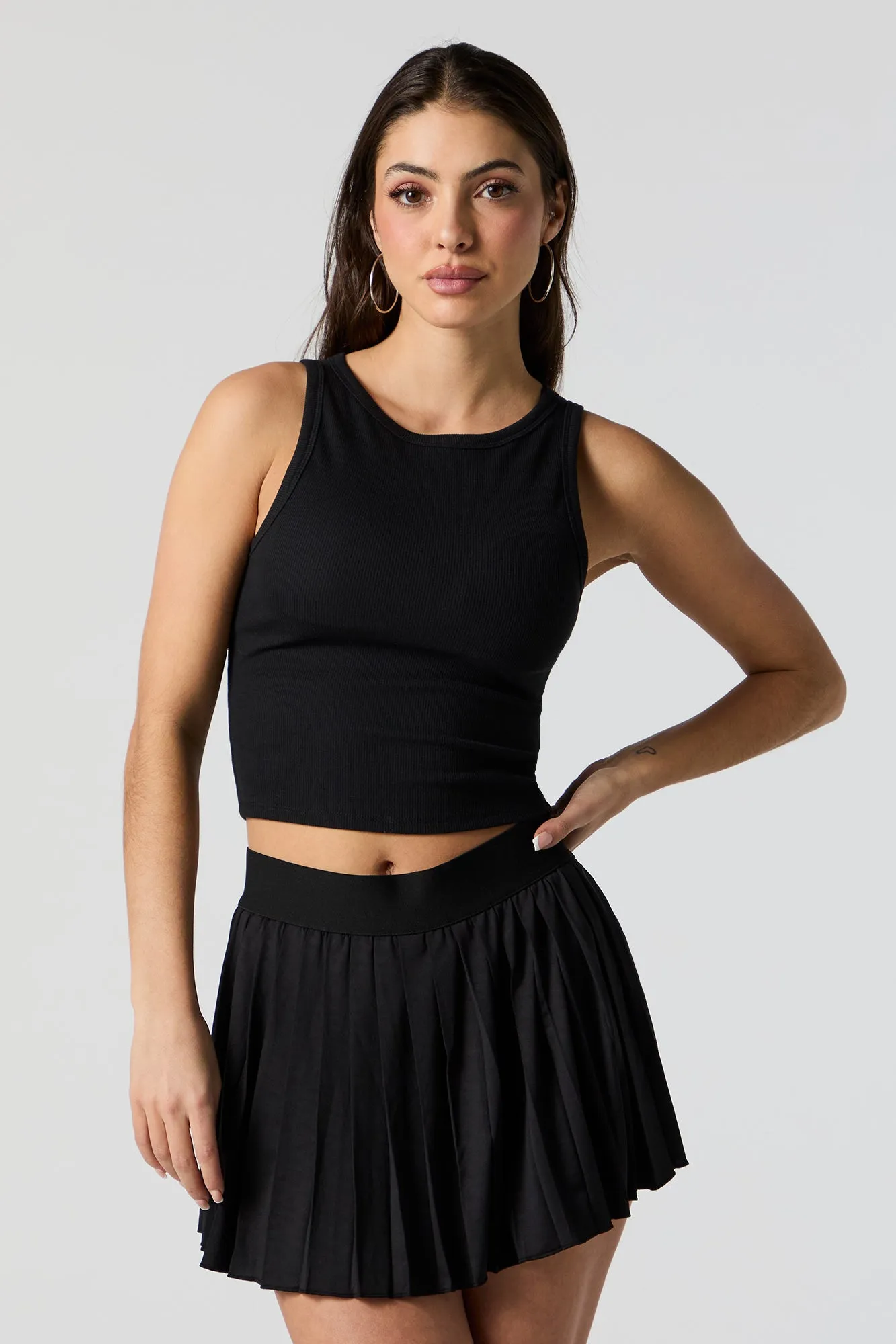 Active Ribbed Tank with Built In Bra Cups sold by Urban Planet