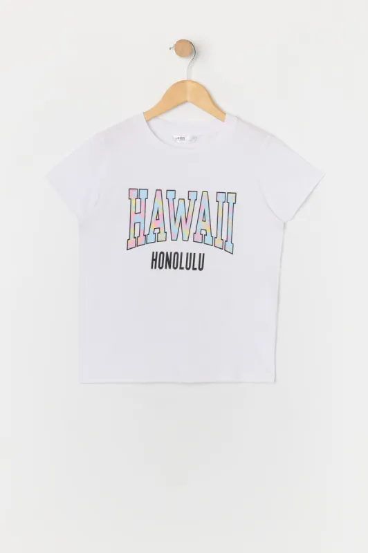 T-shirt à imprimé Hawaii pour fille sold by Urban Planet