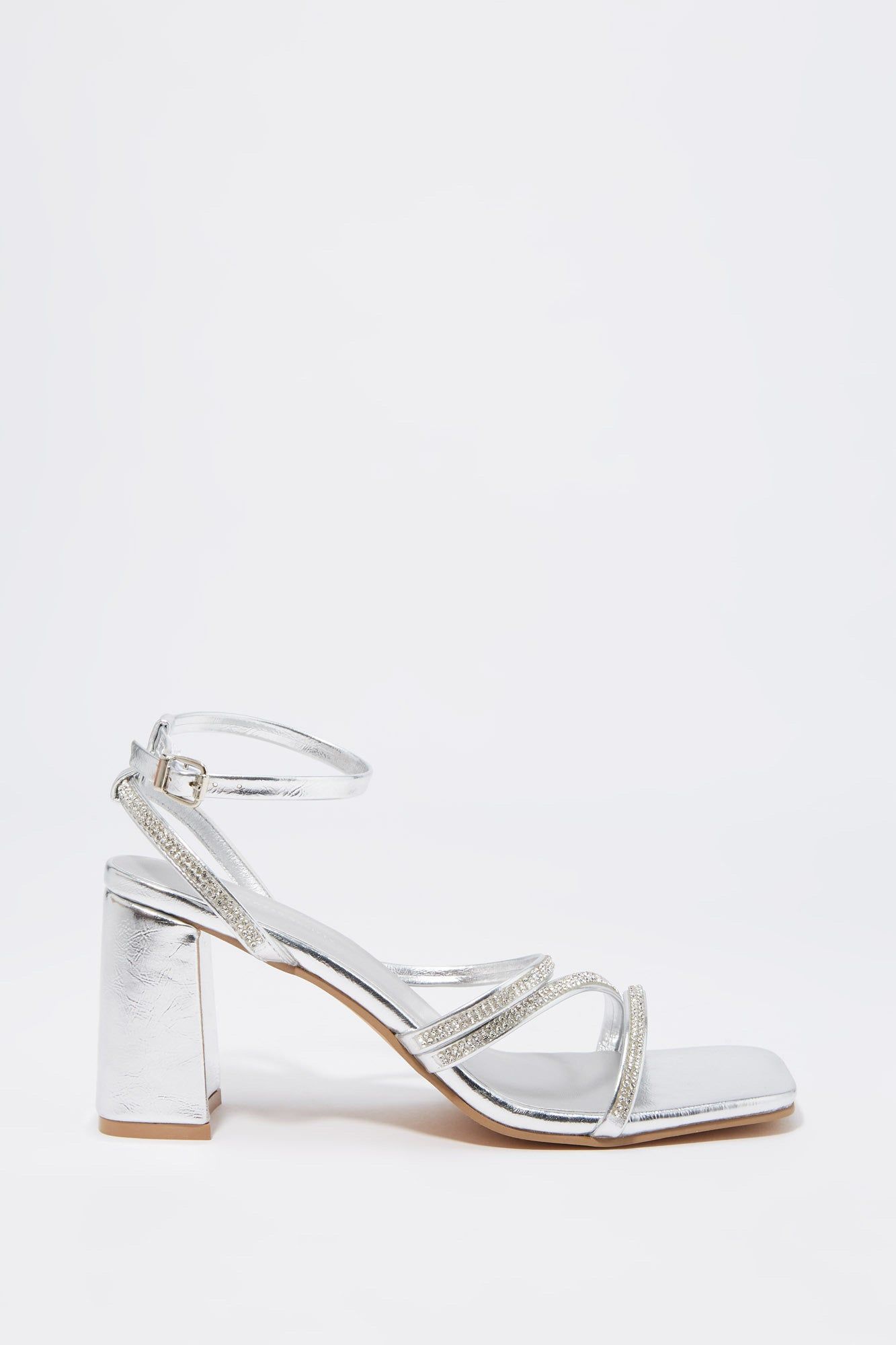 Rhinestone Strappy Heel sold by Urban Planet product image thumbnail 2