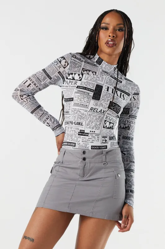 Mesh Cut Out Bodysuit sold by Urban Planet