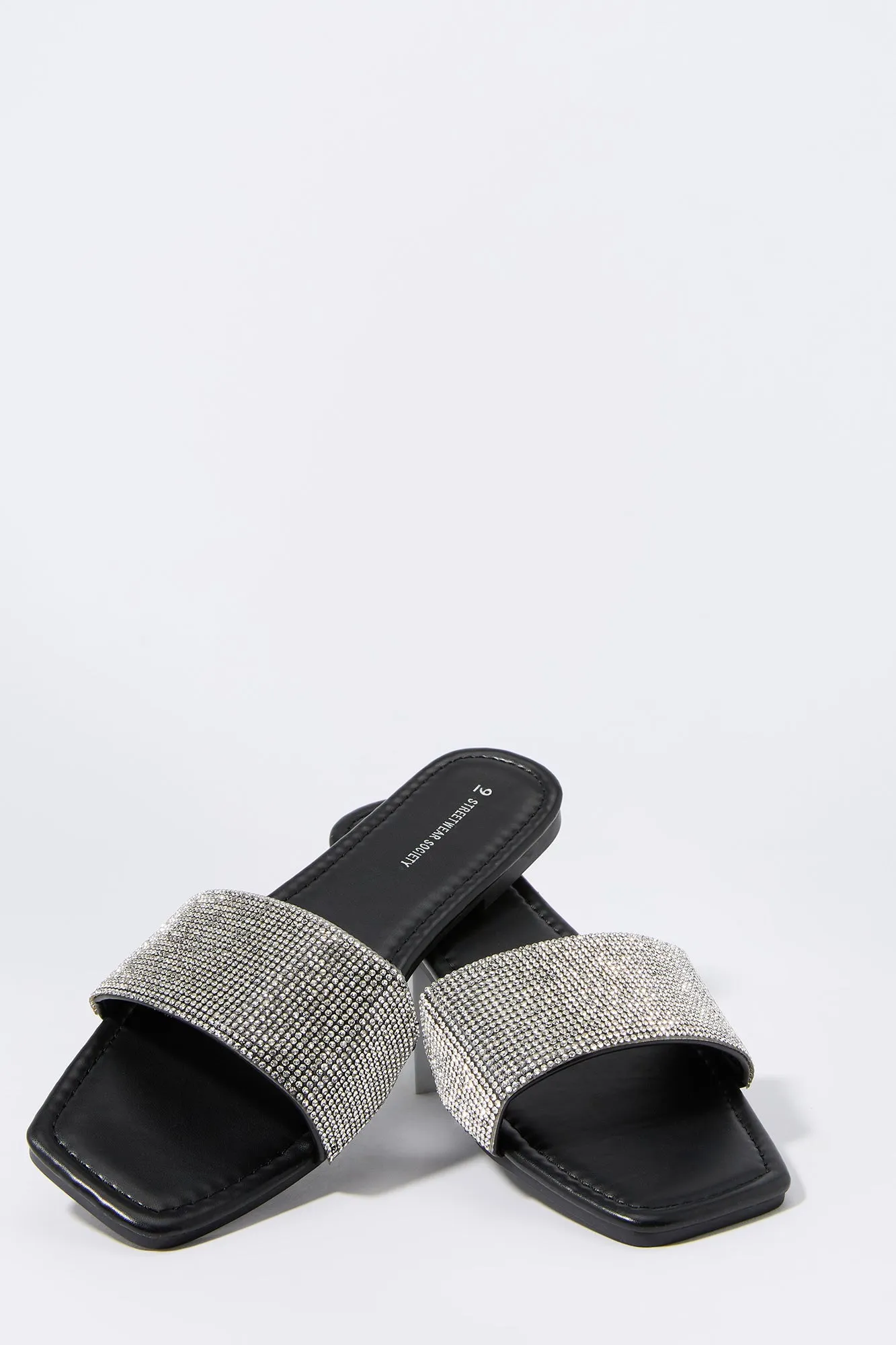 Rhinestone Sandal Slide sold by Urban Planet