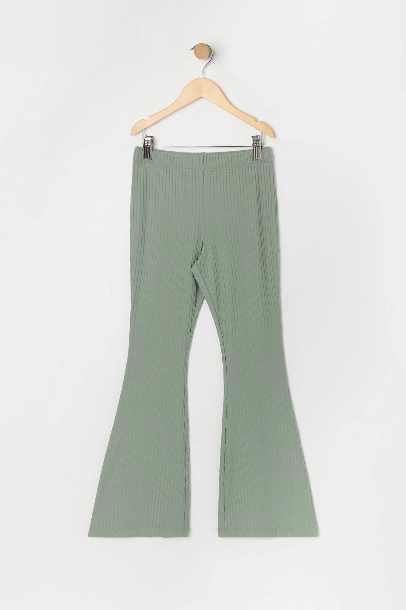 Girls Ribbed Flare Pant sold by Urban Planet