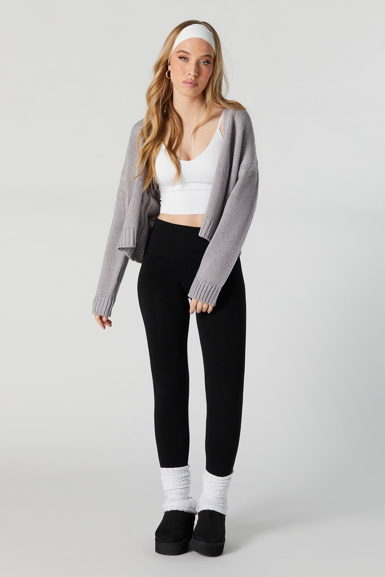 Open Front Knit Cardigan sold by Urban Planet product image thumbnail 3