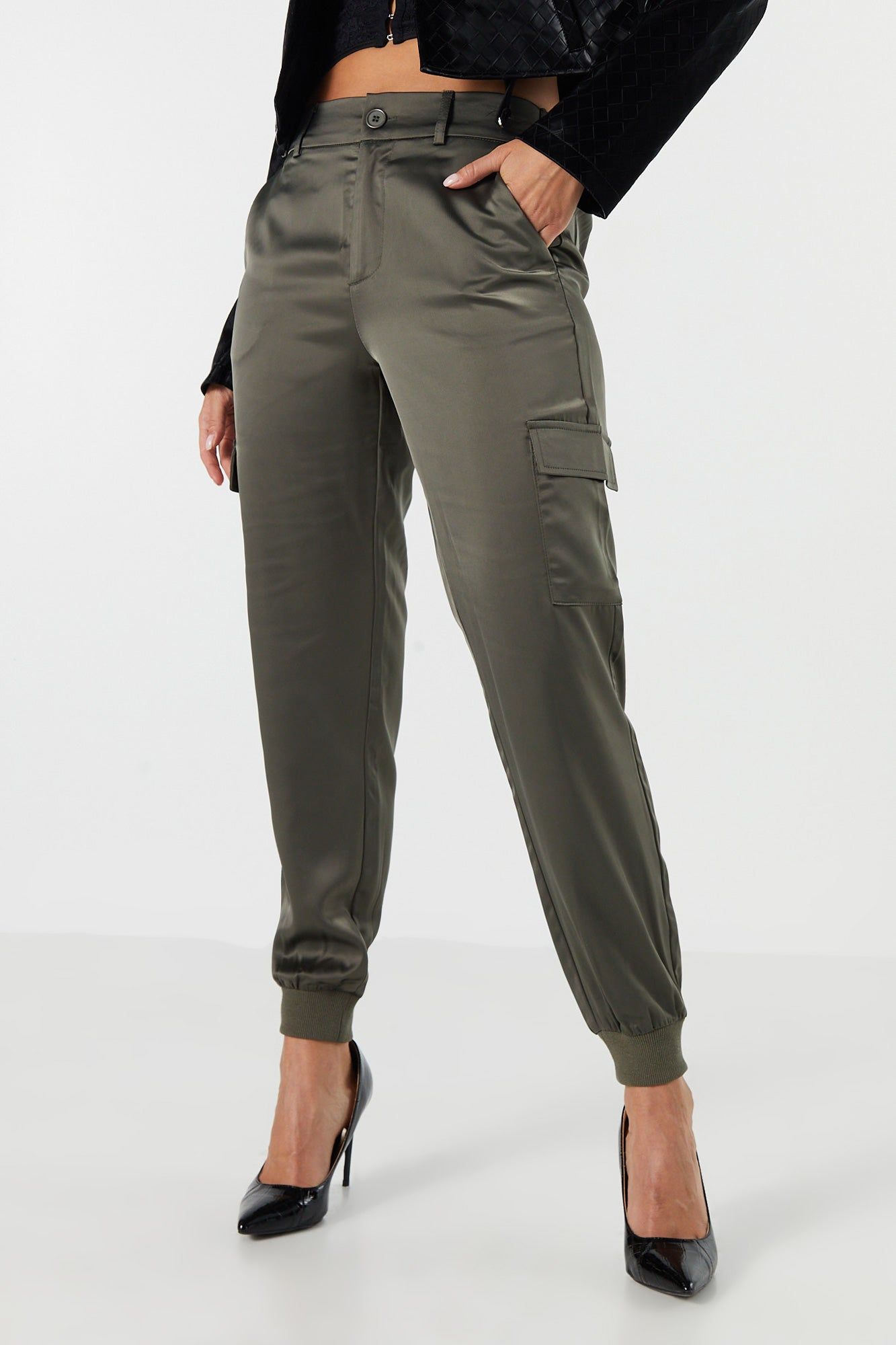 Satin Cargo Jogger sold by Urban Planet product image thumbnail 2
