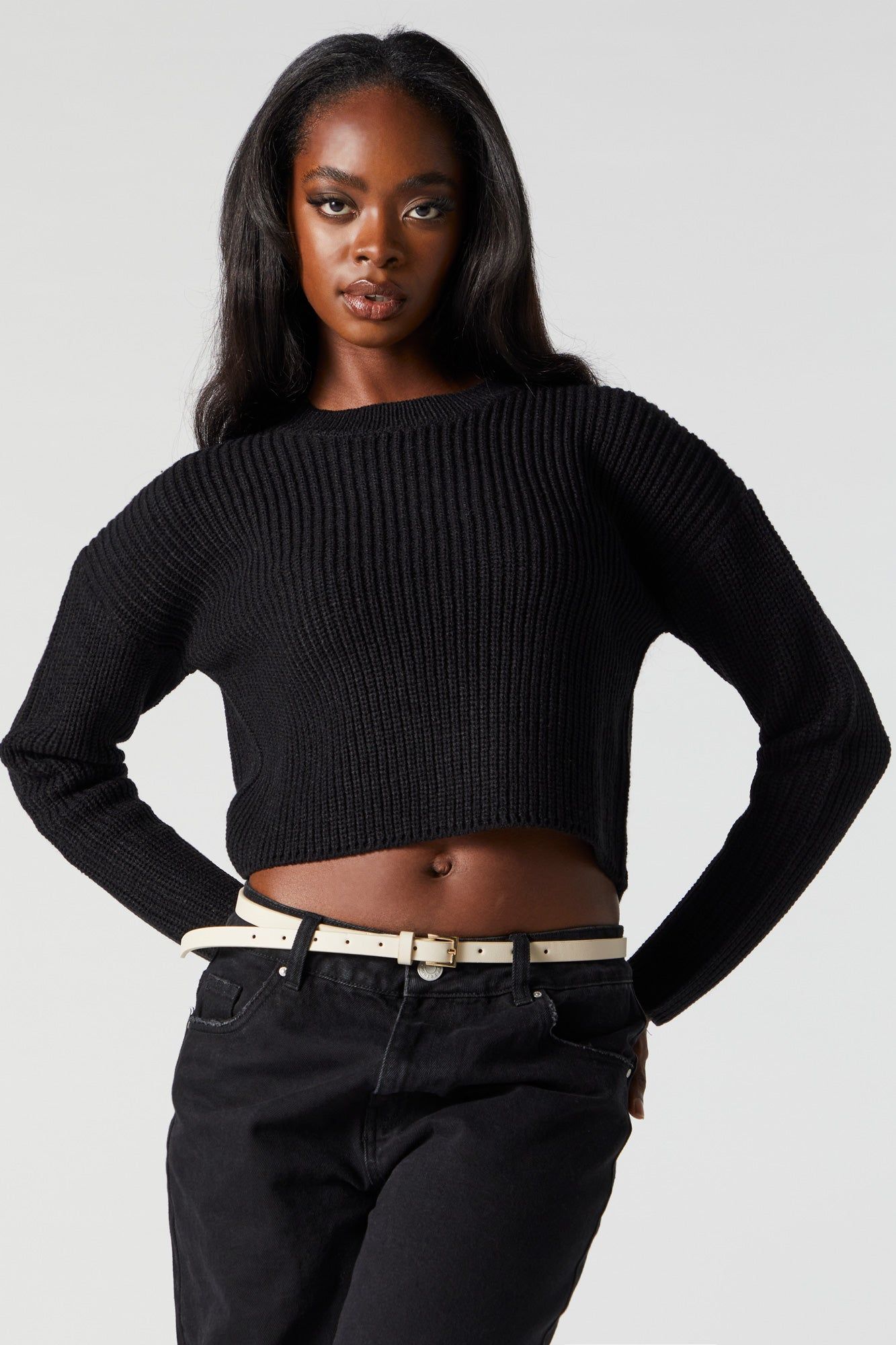 Chandail en tricot côtelé sold by Urban Planet product image thumbnail 5