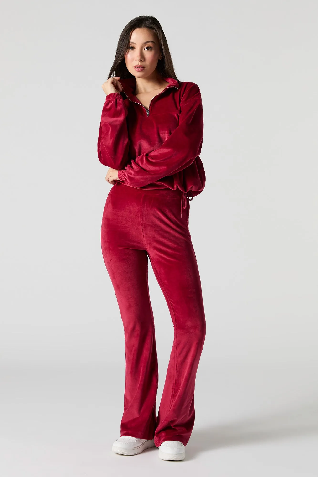 Chandail en velours avec quart de fermeture à glissière sold by Urban Planet product image thumbnail 3