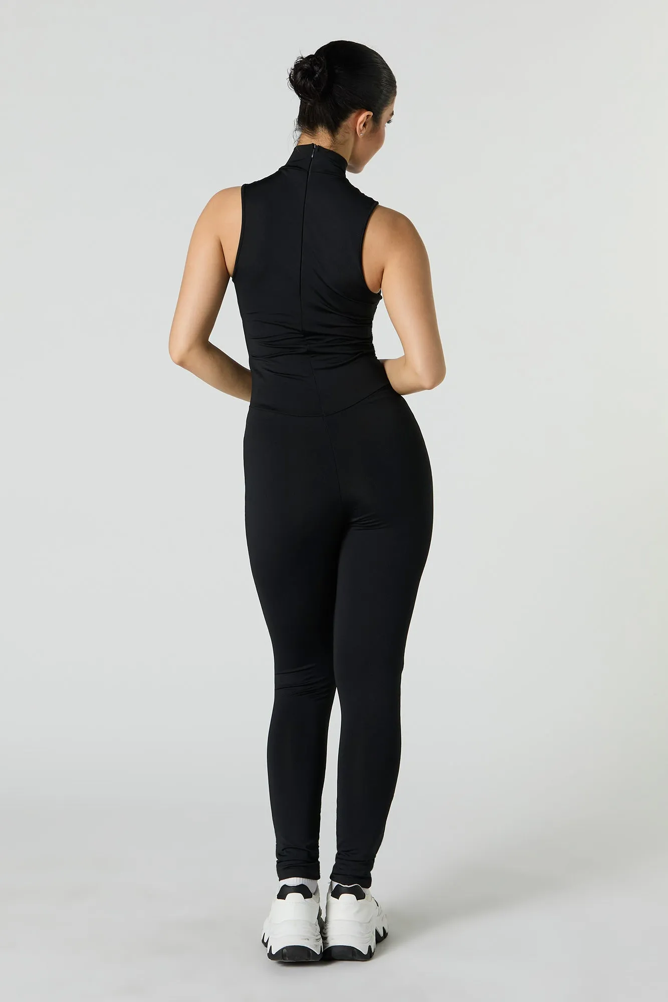 Mock Neck Sleeveless Jumpsuit sold by Urban Planet product image thumbnail 3