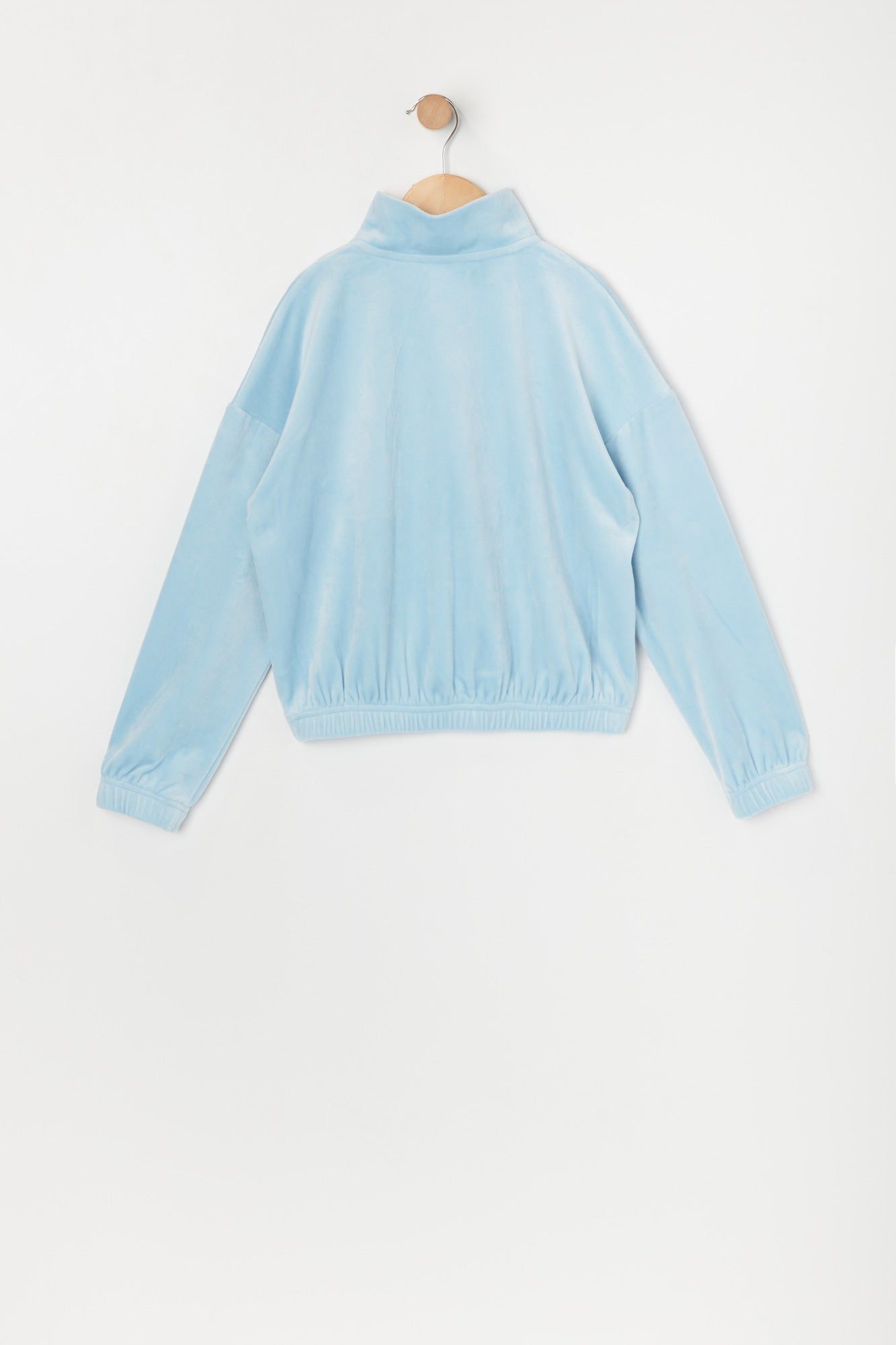 Girls Velour Angel Quarter Zip Jacket sold by Urban Planet product image thumbnail 2
