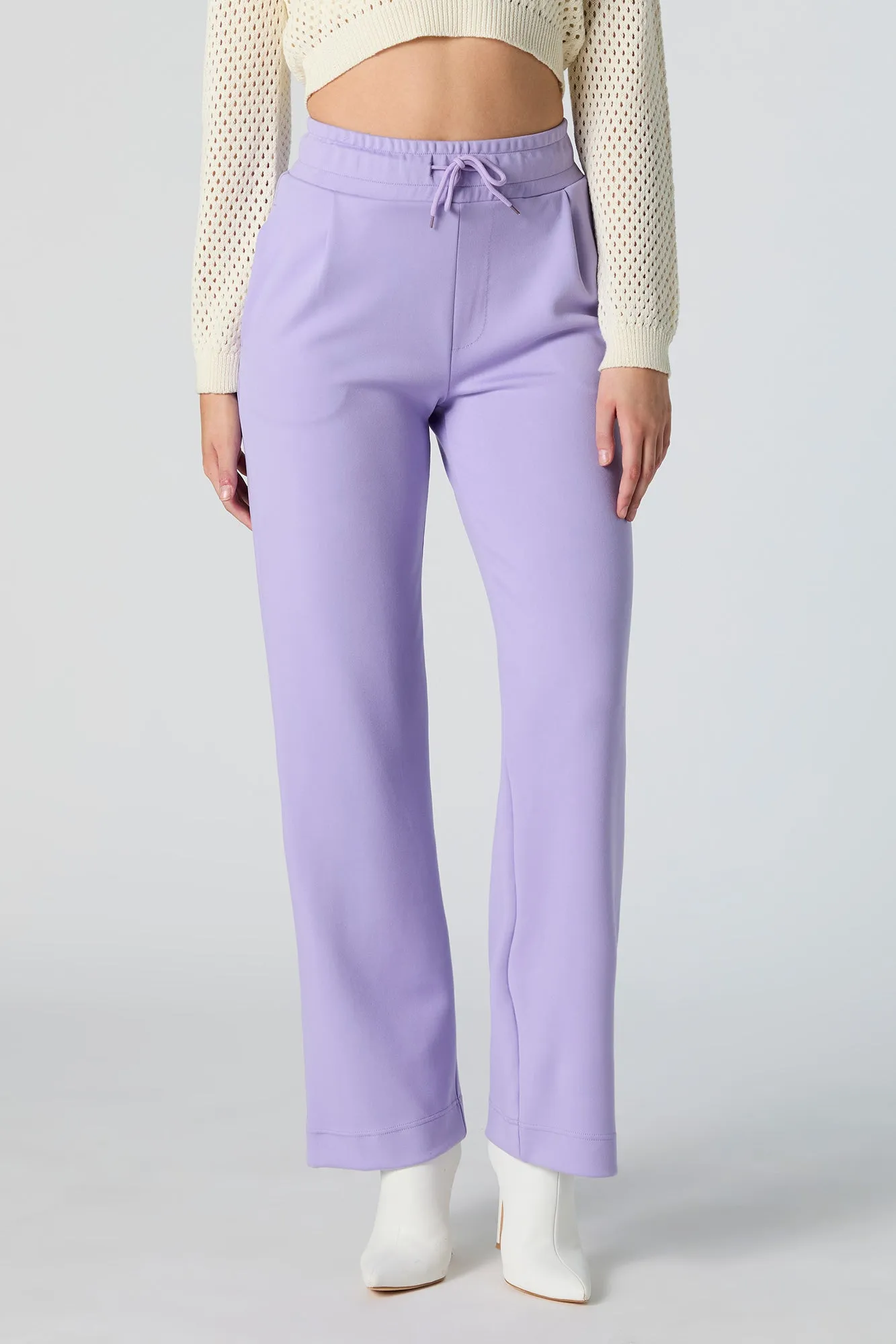 Pantalon doux à taille coulissante et jambe large sold by Urban Planet product image thumbnail 2